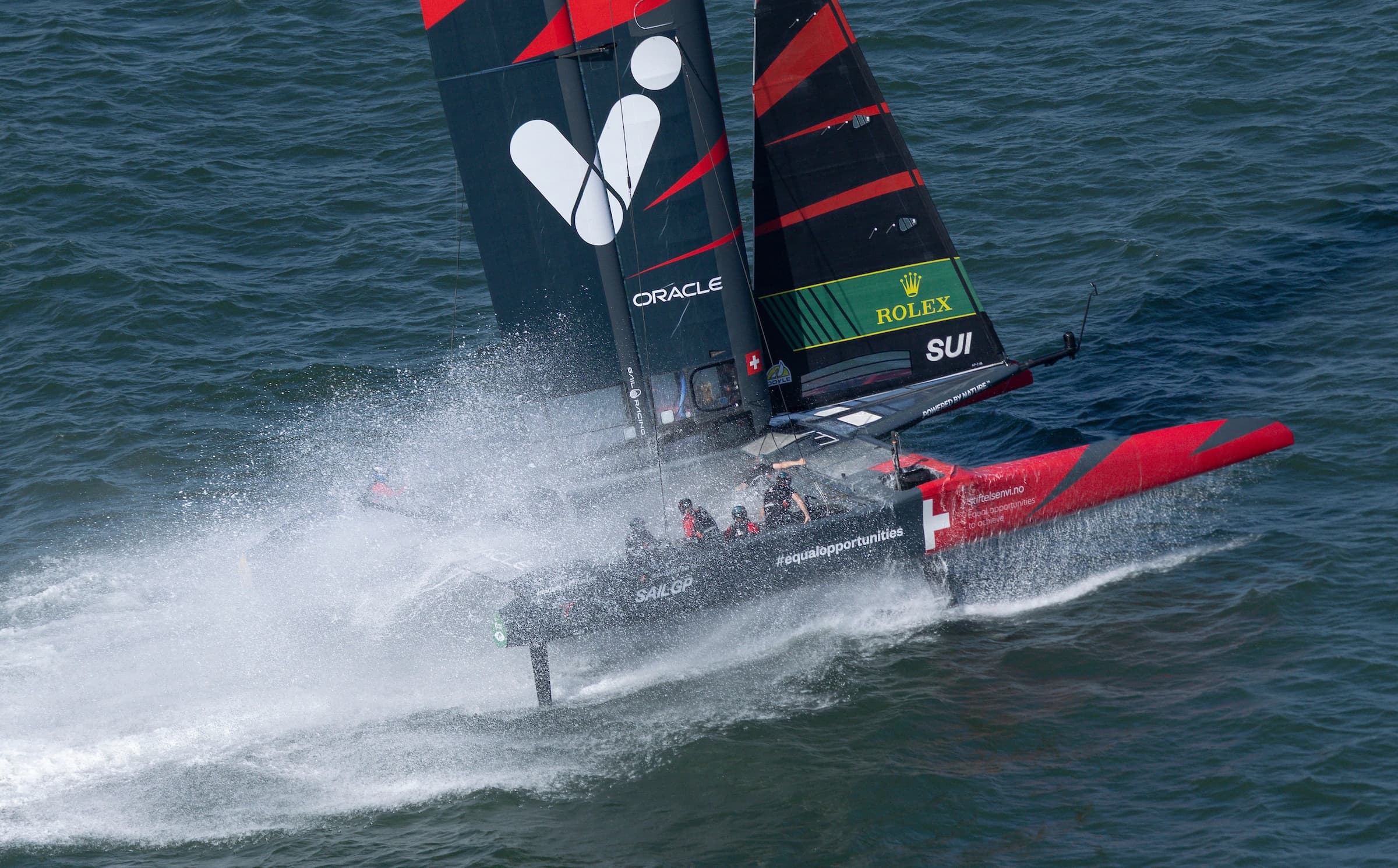 Switzerland SailGP Team F50 racing